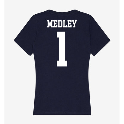 Kent State - NCAA Men's Basketball : Cian Medley - Women's V-Neck T-Shirt-1