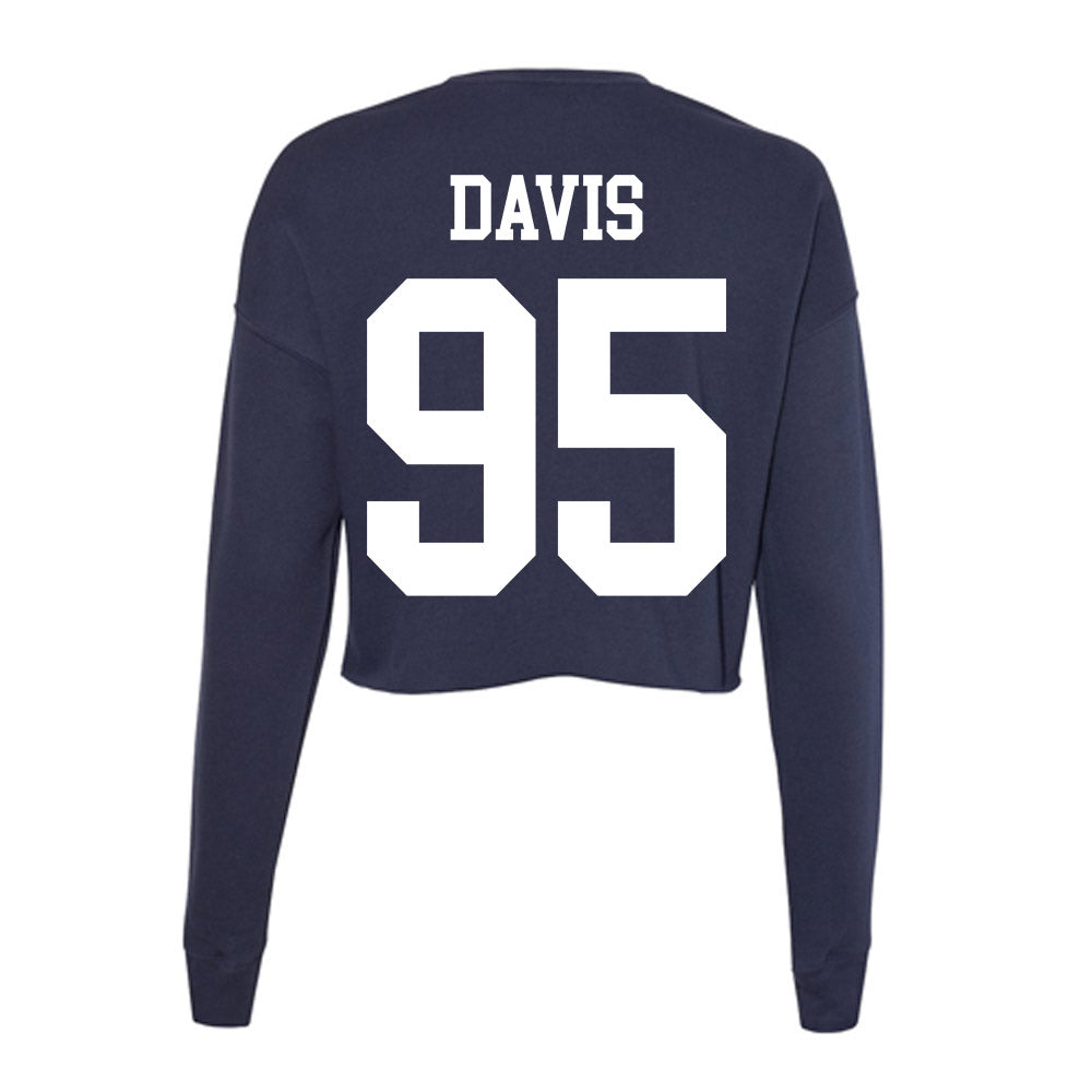 Kent State - NCAA Football : Jelani Davis - Women's Cropped Crew Fleece-1
