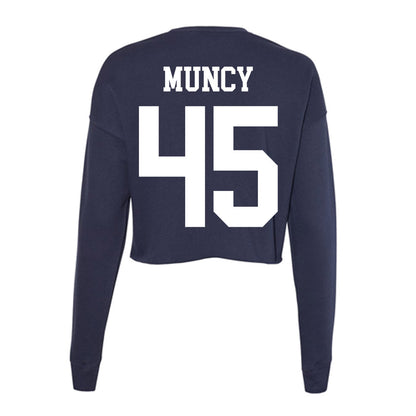 Kent State - NCAA Baseball : Nate Muncy - Women's Cropped Crew Fleece-1