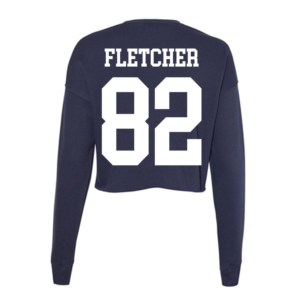 Kent State - NCAA Football : ZyAire Fletcher - Women's Cropped Crew Fleece-1