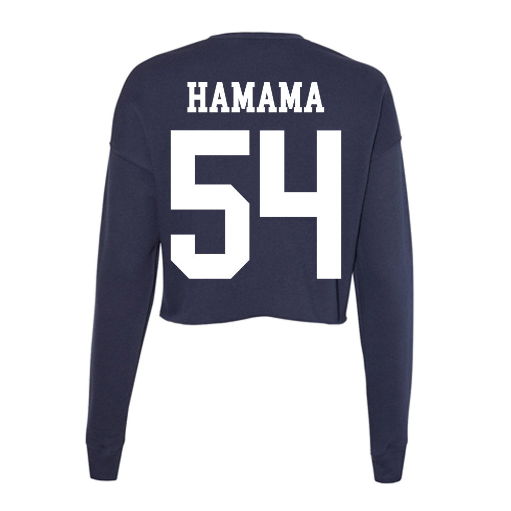 Kent State - NCAA Men's Basketball : Omer Hamama - Women's Cropped Crew Fleece-1