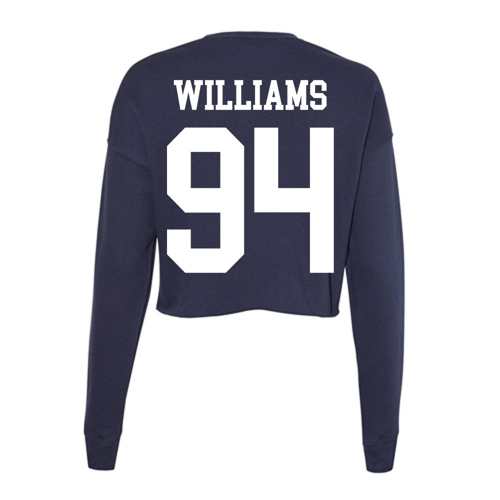 Kent State - NCAA Football : Amon Williams - Women's Cropped Crew Fleece-1