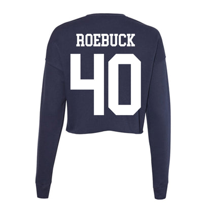 Kent State - NCAA Baseball : Benny Roebuck - Women's Cropped Crew Fleece-1