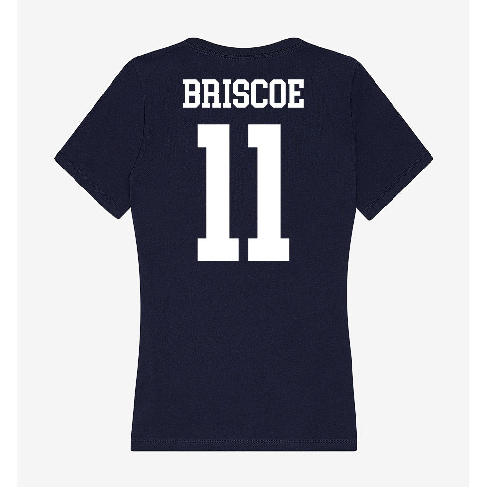 Kent State - NCAA Men's Basketball : Dezmon Briscoe - Women's V-Neck T-Shirt-1