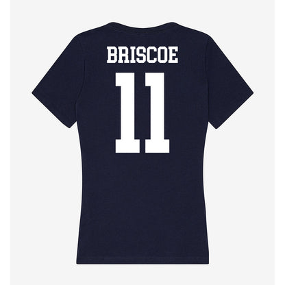 Kent State - NCAA Men's Basketball : Dezmon Briscoe - Women's V-Neck T-Shirt-1