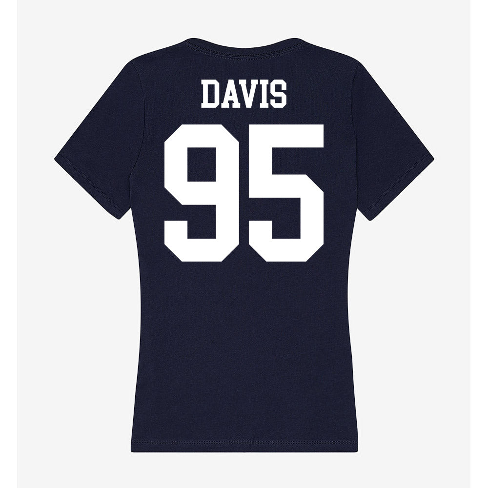 Kent State - NCAA Football : Jelani Davis - Women's V-Neck T-Shirt-1