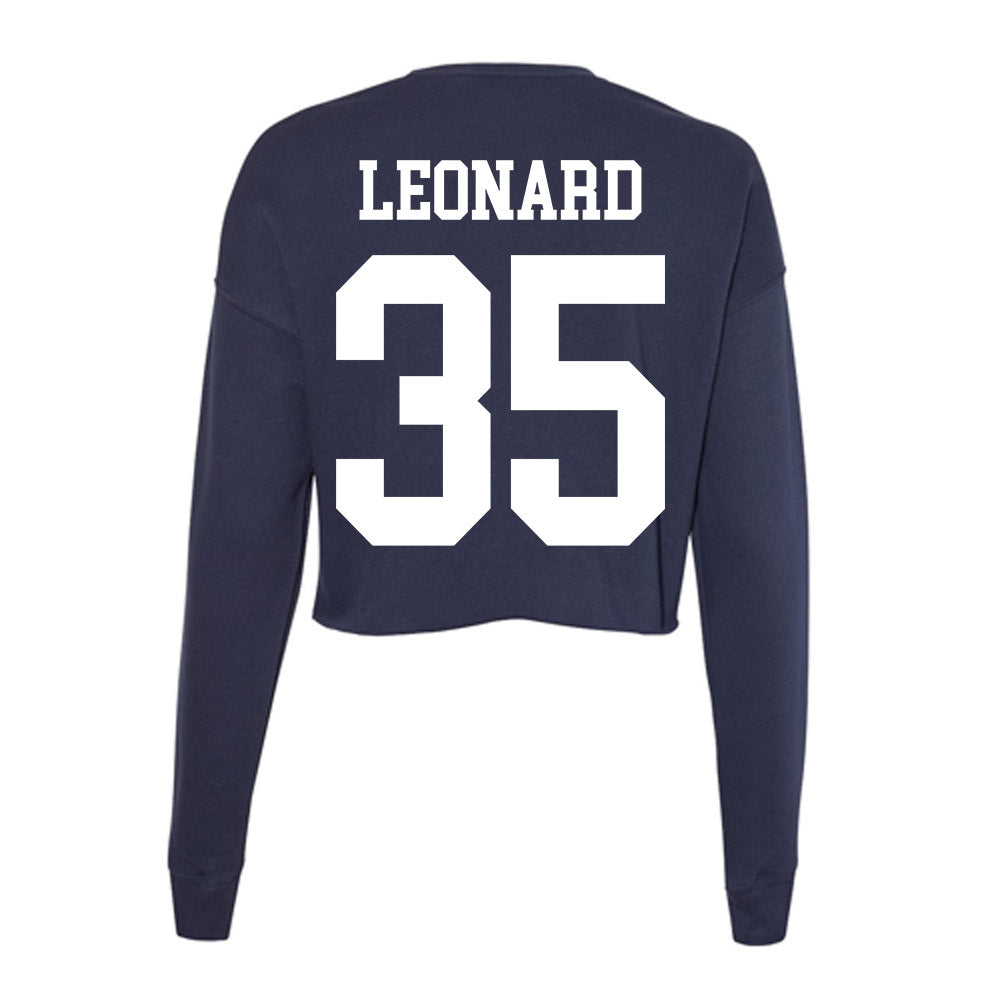 Kent State - NCAA Baseball : Caden Leonard - Women's Cropped Crew Fleece-1