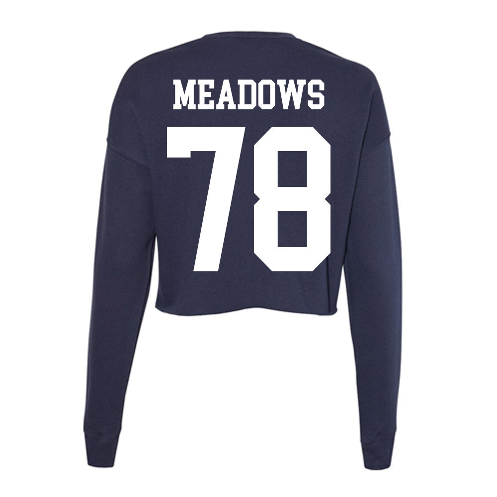 Kent State - NCAA Football : Tyler Meadows - Women's Cropped Crew Fleece-1