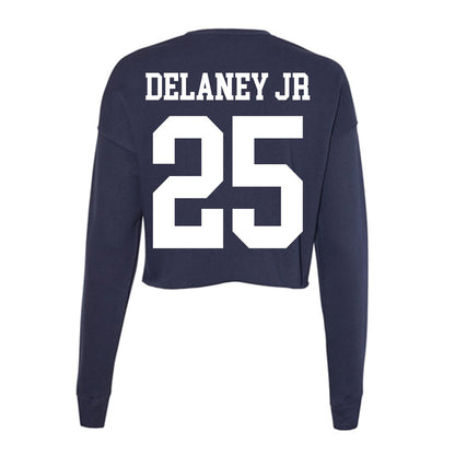 Kent State - NCAA Football : Donovan Delaney Jr - Women's Cropped Crew Fleece-1