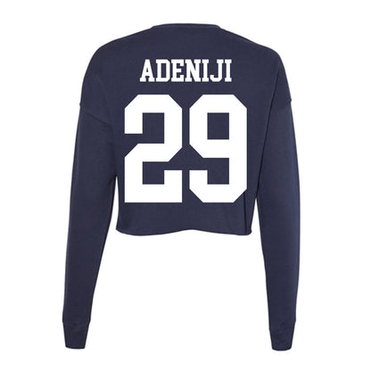 Kent State - NCAA Football : Anthony Adeniji - Women's Cropped Crew Fleece-1