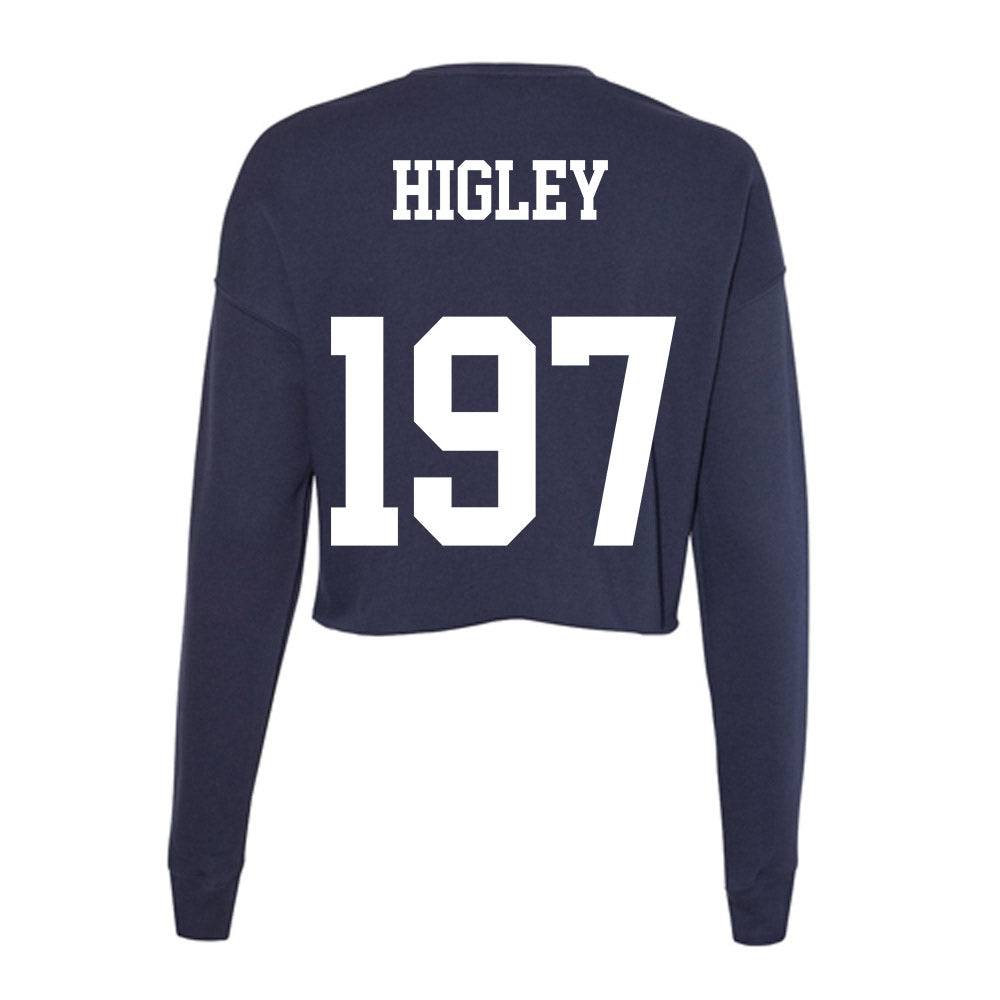 Kent State - NCAA Wrestling : Mason Higley - Women's Cropped Crew Fleece-1