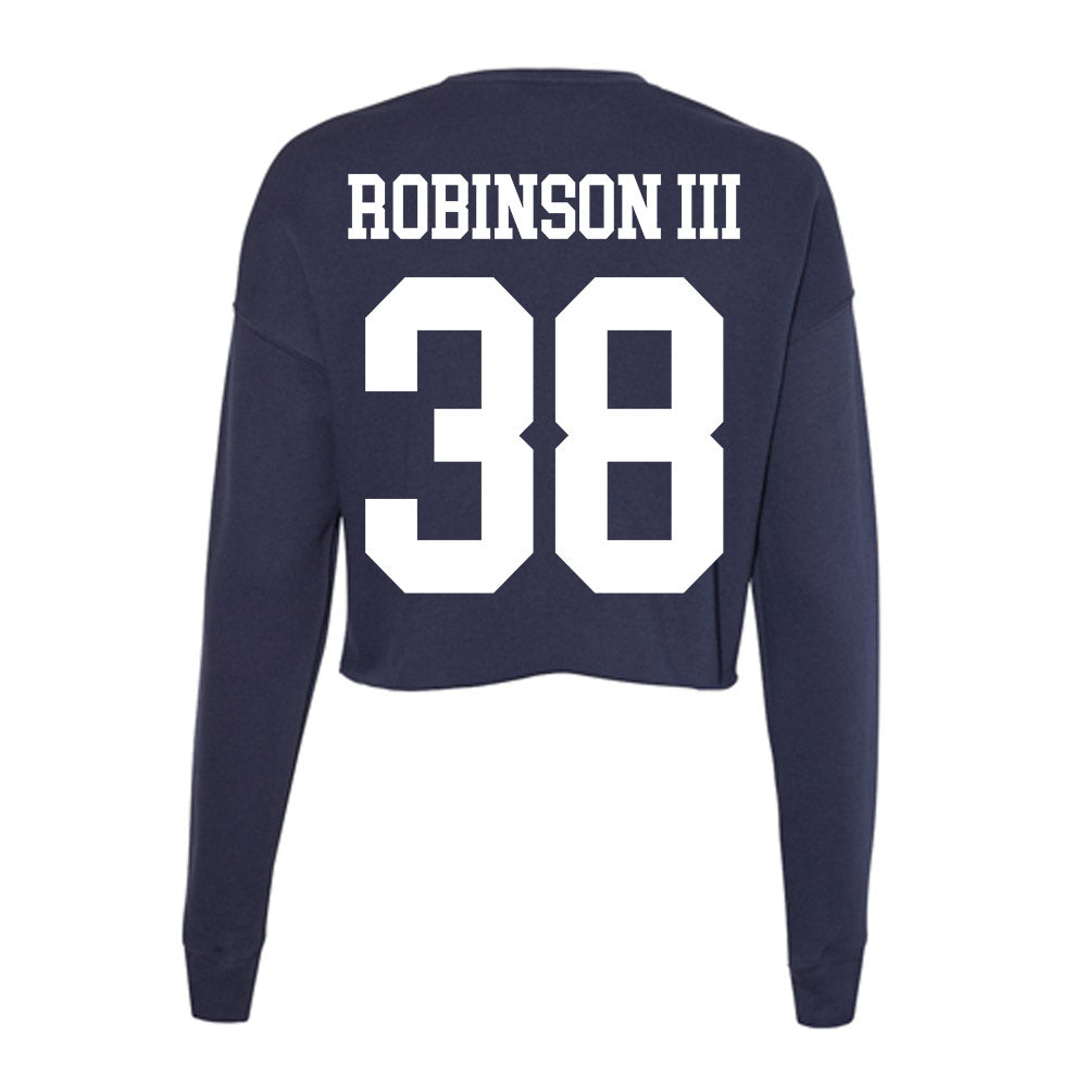 Kent State - NCAA Football : Clinton Robinson III - Women's Cropped Crew Fleece-1