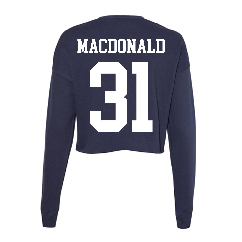 Kent State - NCAA Baseball : Lance MacDonald - Women's Cropped Crew Fleece-1