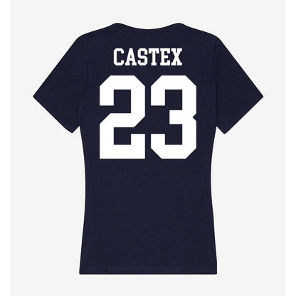 Kent State - NCAA Football : Ezekiel Castex - Women's V-Neck T-Shirt-1