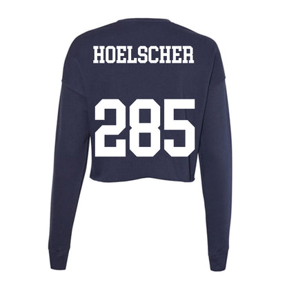 Kent State - NCAA Wrestling : Billy Hoelscher - Women's Cropped Crew Fleece-1