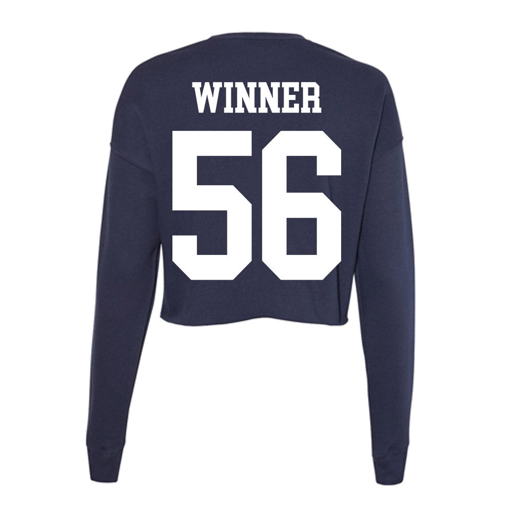 Kent State - NCAA Football : John Winner - Women's Cropped Crew Fleece-1