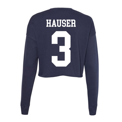 Kent State - NCAA Women's Basketball : Corynne Hauser - Women's Cropped Crew Fleece-1