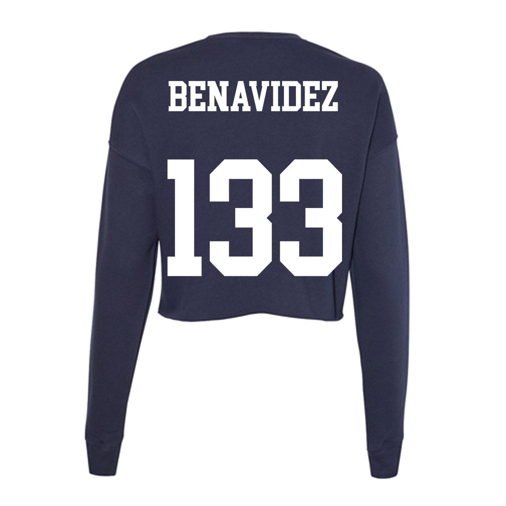 Kent State - NCAA Wrestling : Adan Benavidez - Women's Cropped Crew Fleece-1