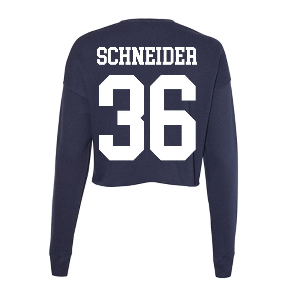 Kent State - NCAA Baseball : Braylon Schneider - Women's Cropped Crew Fleece-1