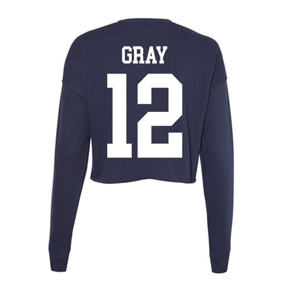 Kent State - NCAA Women's Basketball : Dionna Gray - Women's Cropped Crew Fleece-1