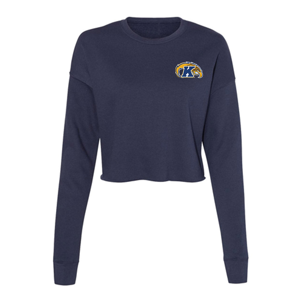 Kent State - NCAA Football : Terrell Miller - Women's Cropped Crew Fleece-0