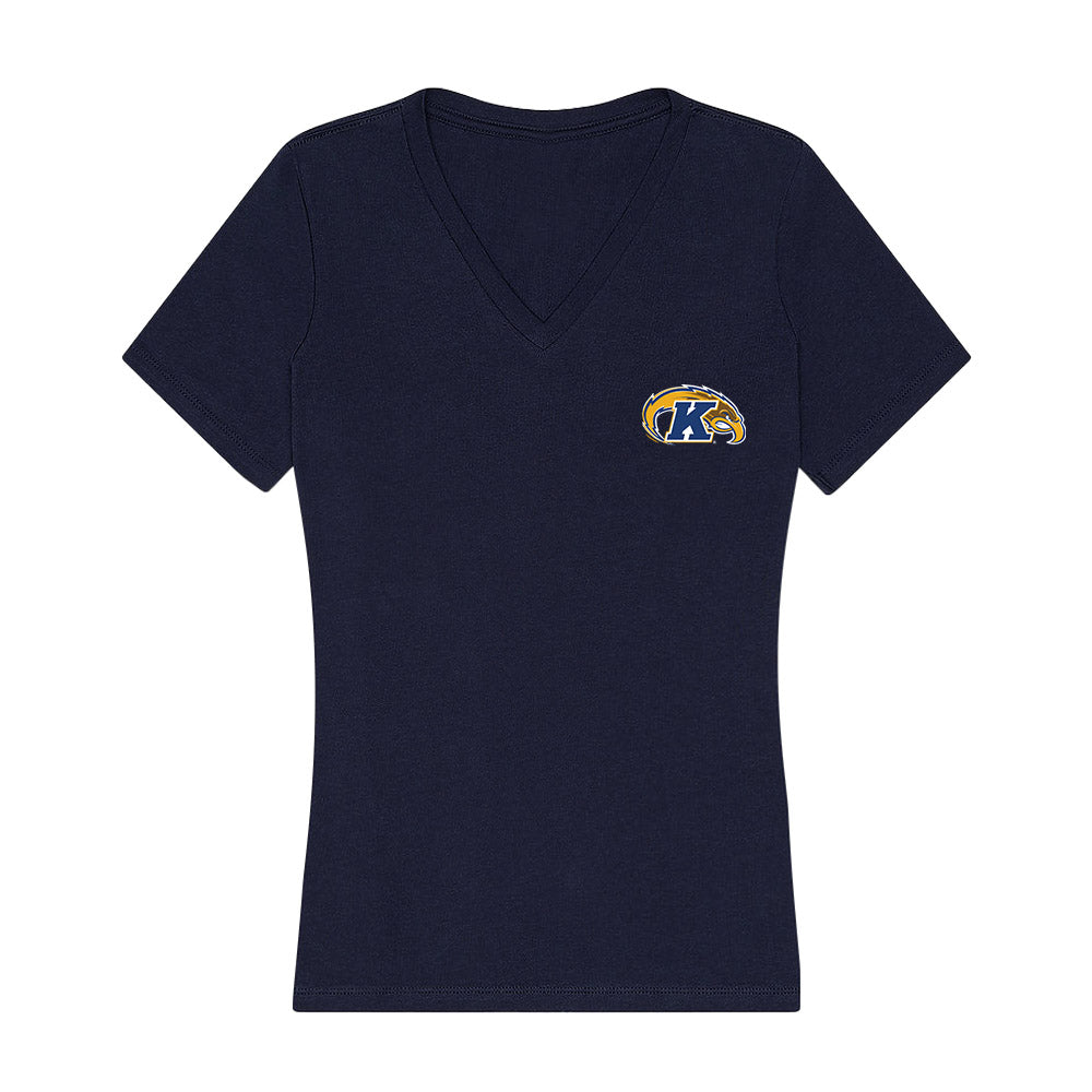 Kent State - NCAA Men's Basketball : Deandre Jones - Women's V-Neck T-Shirt-0