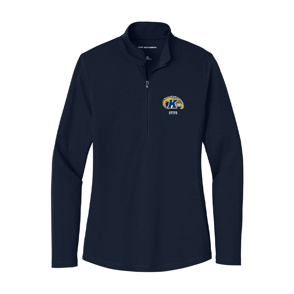 Kent State - NCAA Wrestling : Silas Stits - Women's Lightweight Quarter Zip Jacket-0