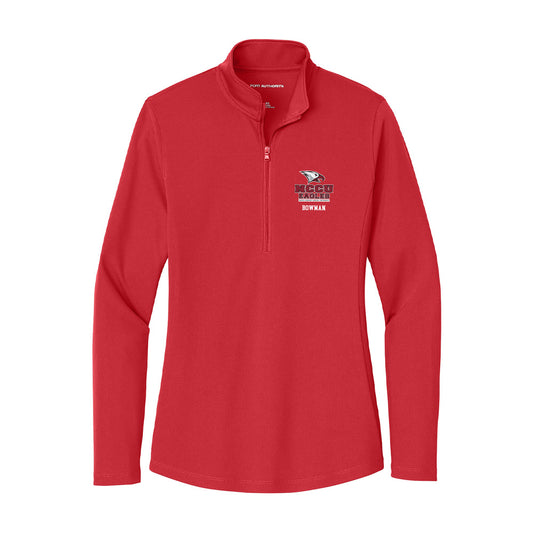 NCCU - NCAA Men's Cross Country : Isaiah Bowman - Women's Lightweight Quarter Zip Jacket-0