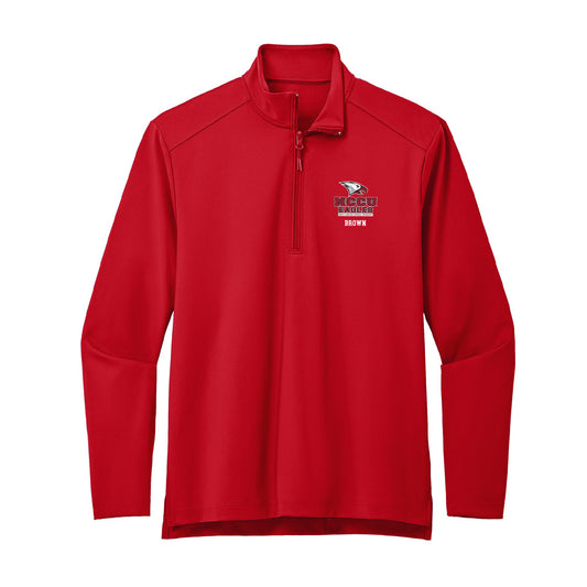 NCCU - NCAA Men's Golf : Jalen Brown - Premium Quarter Zip Jacket-0