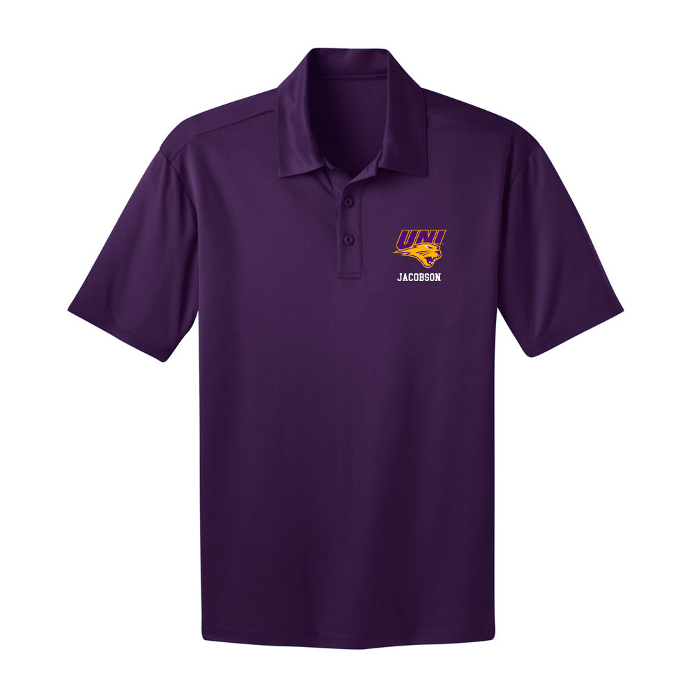Northern Iowa - NCAA Men's Basketball : Hunter Jacobson - Activewear Polo Shirt-0
