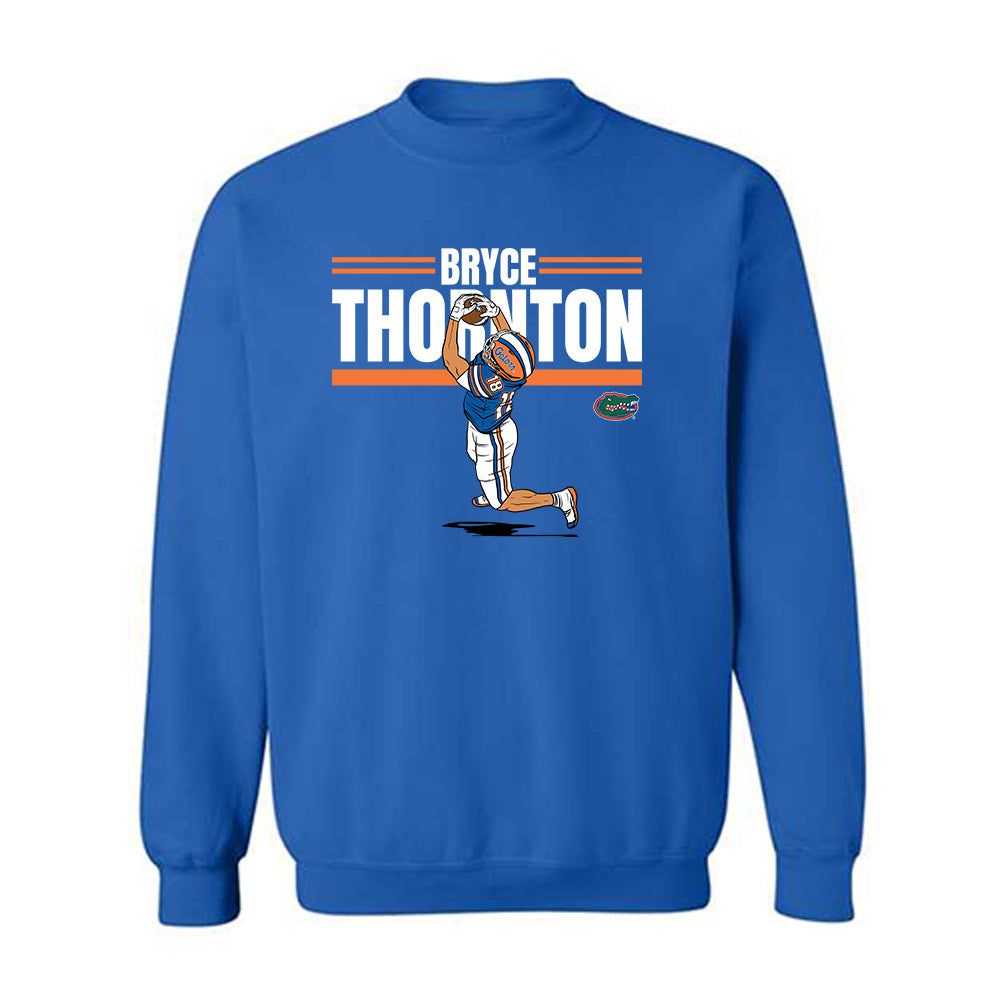Florida - NCAA Football : Bryce Thornton - Individual Caricature Crewneck Sweatshirt-0
