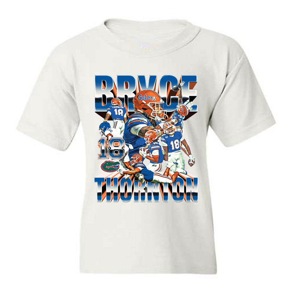 Florida - NCAA Football : Bryce Thornton - Player Collage Youth T-Shirt-0