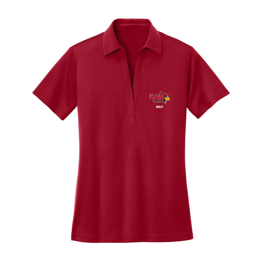 Illinois State - NCAA Men's Basketball : Landon Wolf - Women's Activewear Polo Shirt-0