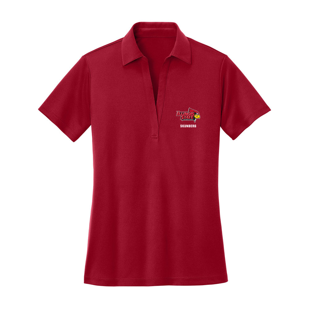 Illinois State - NCAA Men's Basketball : Boden Skunberg - Women's Activewear Polo Shirt-0