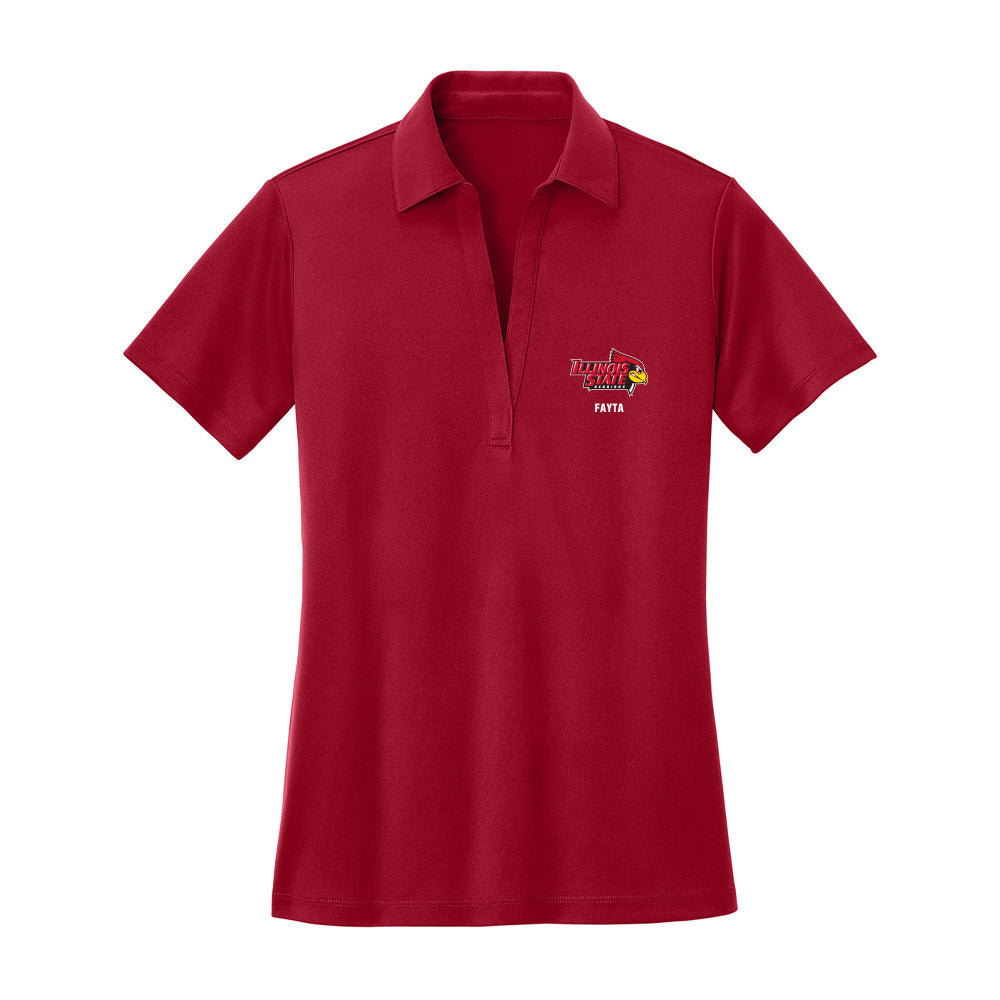 Illinois State - NCAA Women's Basketball : Trista Fayta - Women's Activewear Polo Shirt-0