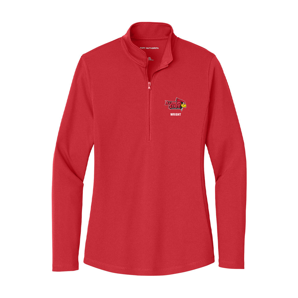 Illinois State - NCAA Football : Wenkers Wright - Women's Lightweight Quarter Zip Jacket-0