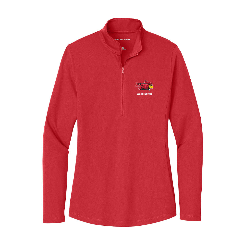 Illinois State - NCAA Women's Basketball : Doneelah Washington - Women's Lightweight Quarter Zip Jacket-0