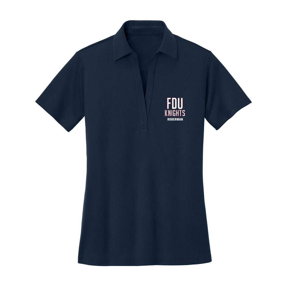 FDU - NCAA Men's Tennis : Nate Roberman - Women's Activewear Polo Shirt-0