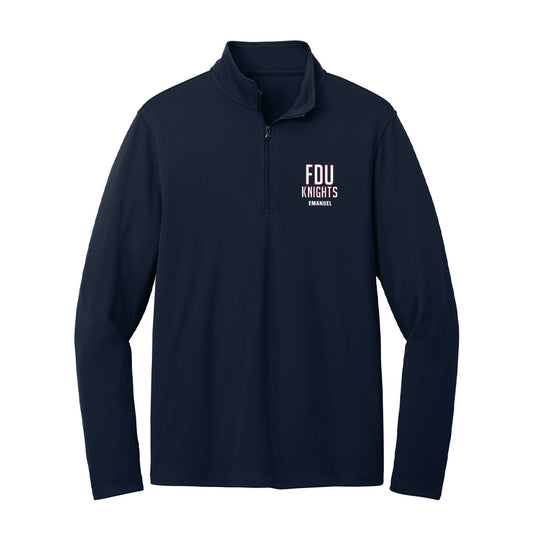 FDU - NCAA Men's Basketball : Jo'el Emanuel - Lightweight Quarter Zip Jacket-0