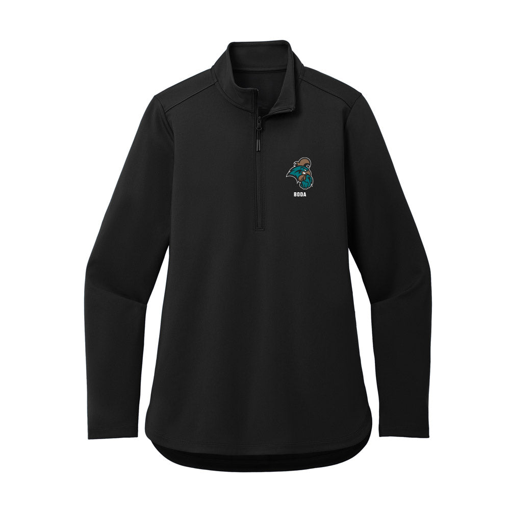 Coastal Carolina - NCAA Football : Blake Boda - Women's Premium Quarter Zip Jacket-0