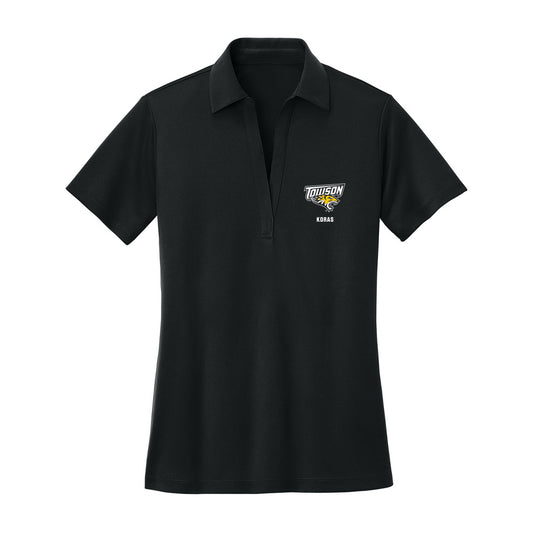 Towson - NCAA Women's Lacrosse : Halley Koras - Women's Activewear Polo Shirt-0