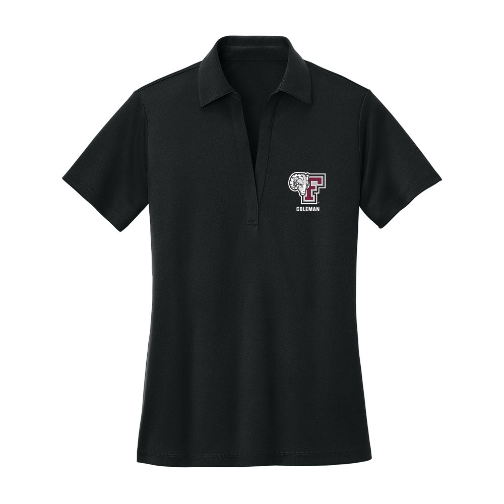 Fordham - NCAA Football : Malachi Coleman - Women's Activewear Polo Shirt-0