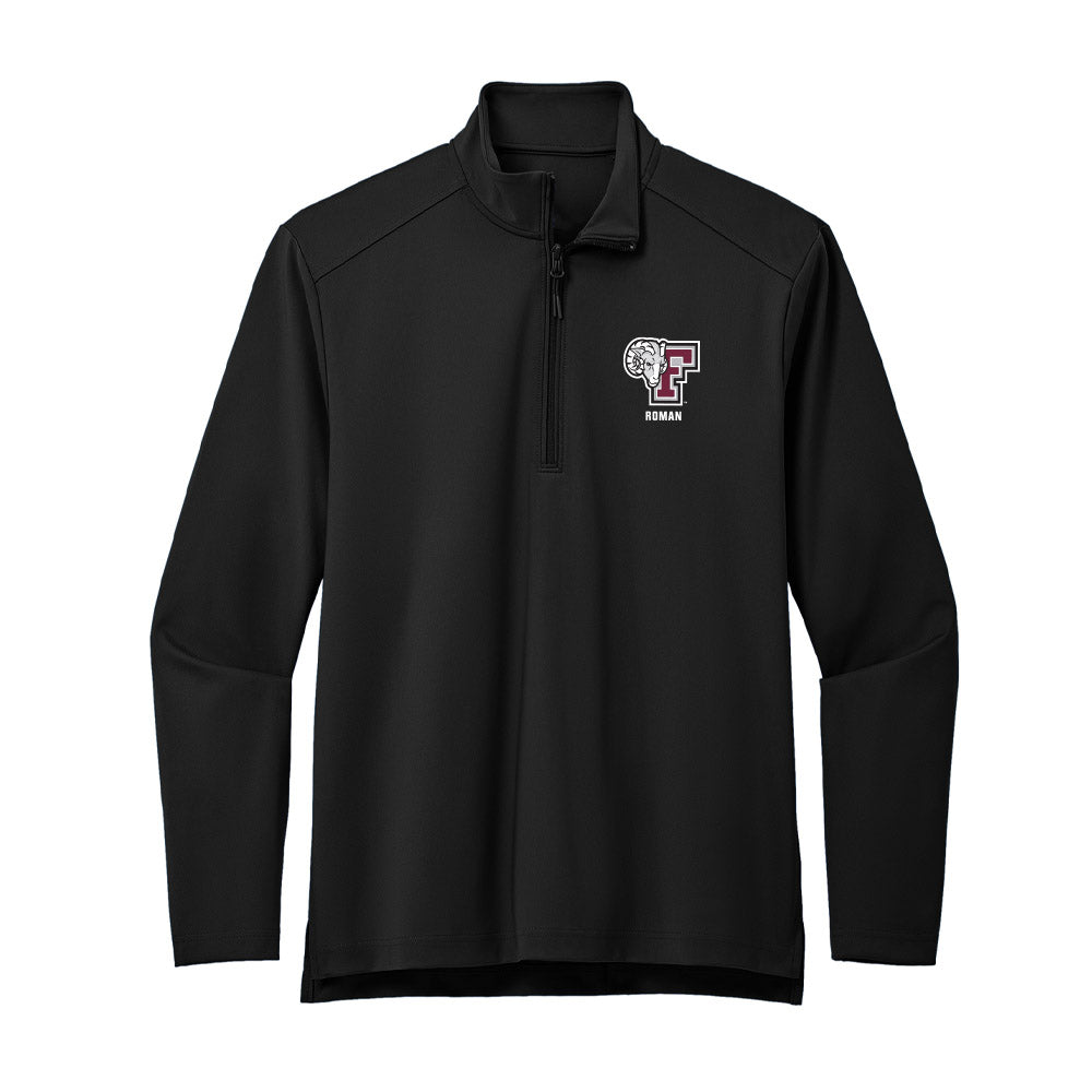 Fordham - NCAA Football : Connor Roman - Premium Quarter Zip Jacket-0