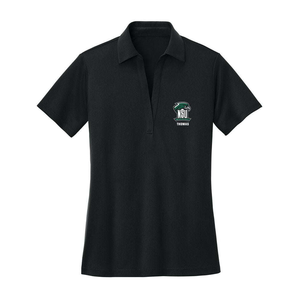 Northeastern State - NCAA Football : Ke'Aunte Thomas - Women's Activewear Polo Shirt-0