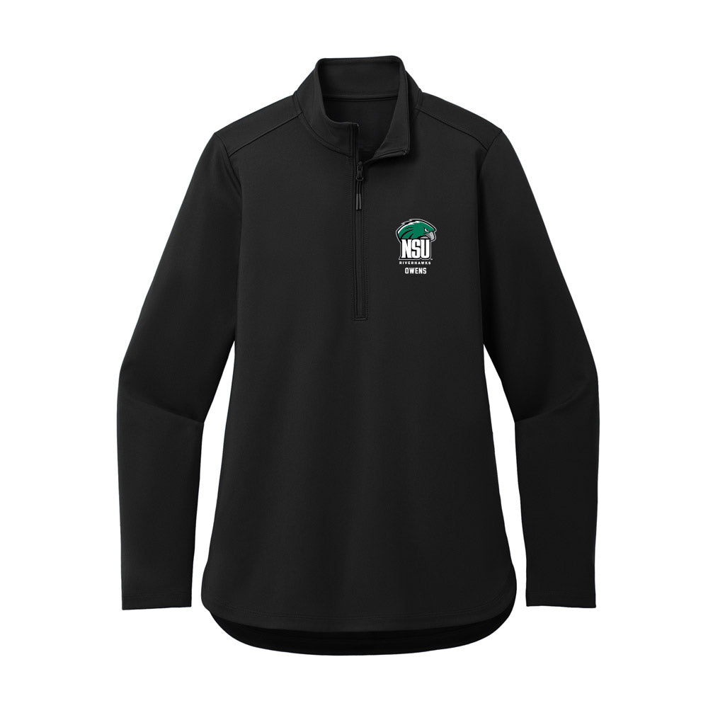 Northeastern State - NCAA Football : Marvelous Owens - Women's Premium Quarter Zip Jacket-0