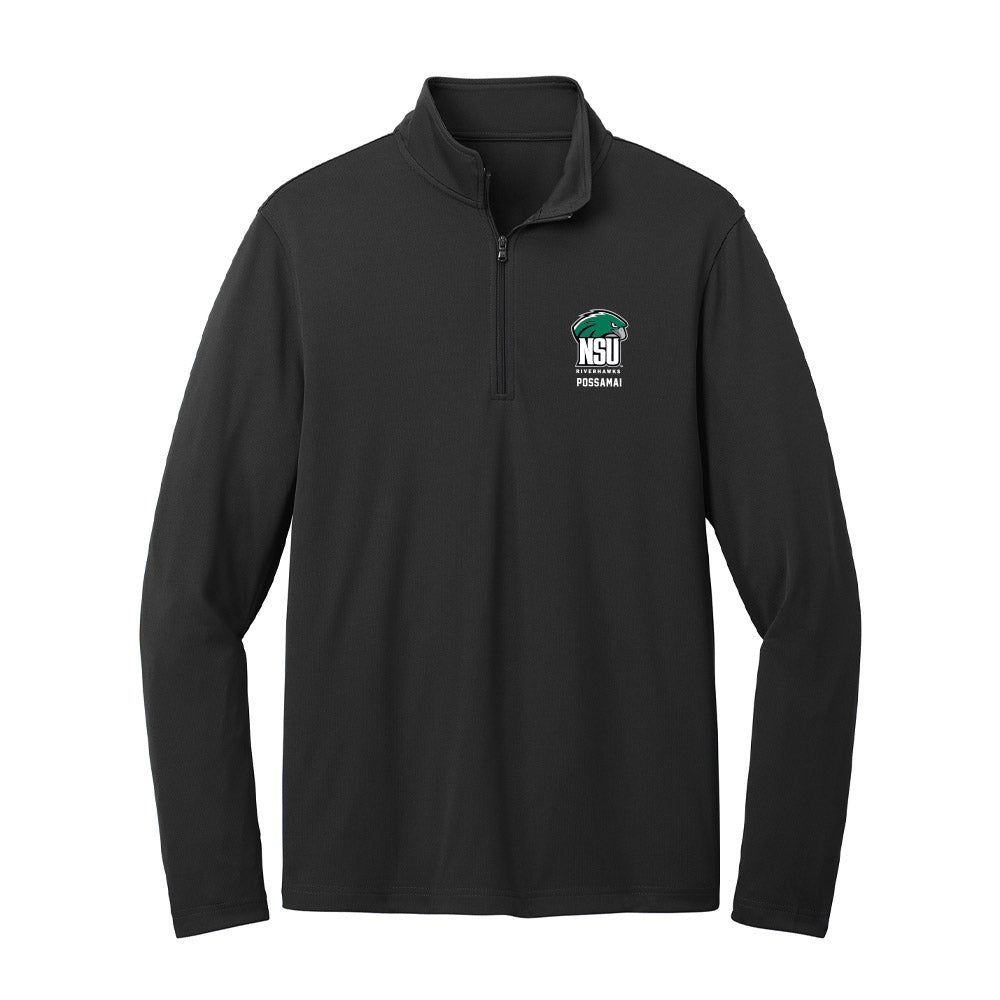 Northeastern State - NCAA Men's Soccer : Matheus Possamai - Lightweight Quarter Zip Jacket-0