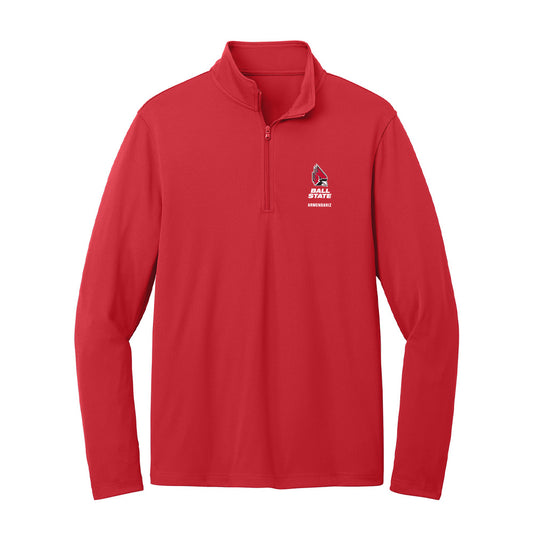 Ball State - NCAA Softball : Jazmyne Armendariz - Lightweight Quarter Zip Jacket-0