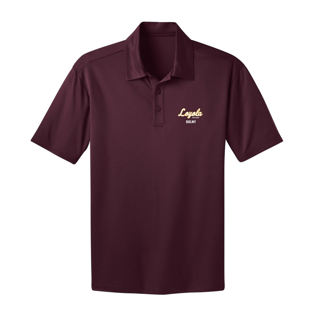 Loyola - NCAA Women's Basketball : Holly Dolny - Activewear Polo Shirt-0