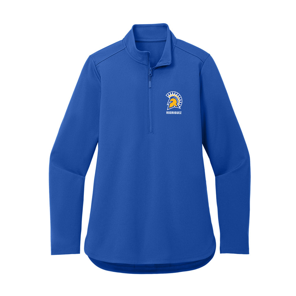 SJSU - NCAA Women's Soccer : Lillyana Rodriguez - Women's Premium Quarter Zip Jacket-0