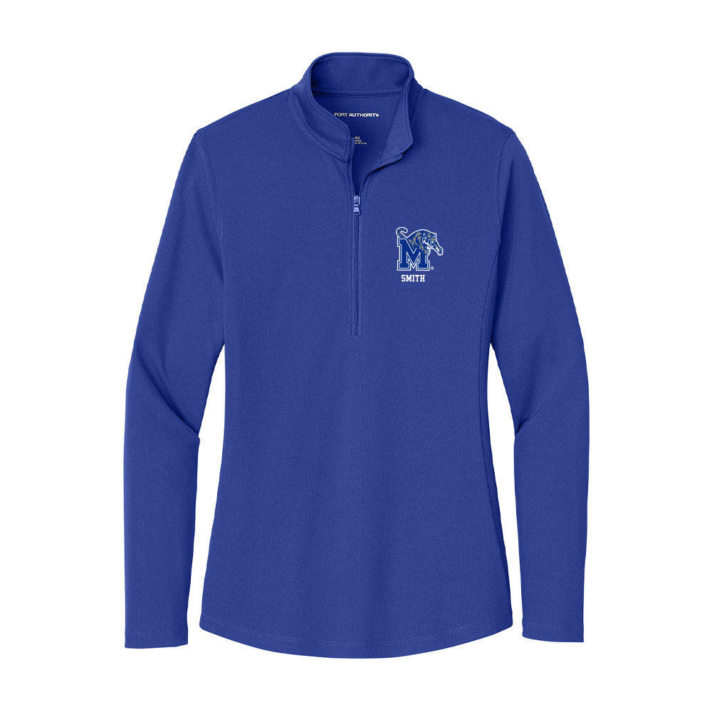 Memphis - NCAA Men's Track & Field : Jacob Smith - Women's Lightweight Quarter Zip Jacket-0